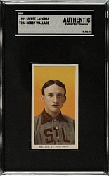1909-1911 T206 White Border Bobby Wallace SGC Authentic