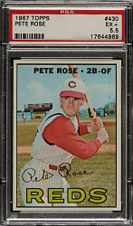 1967 Topps #430 Pete Rose PSA EX+ 5.5