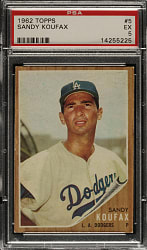1962 Topps #5 Sandy Koufax PSA EX 5