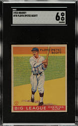 1933 R319 Goudey #70 Pete Scott SGC EX/NM 6