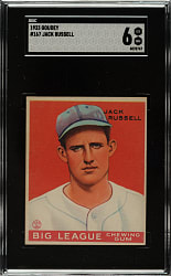 1933 R319 Goudey #167 Jack Russell SGC EX/NM 6