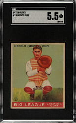 1933 R319 Goudey #18 Muddy Ruel SGC EX+ 5.5