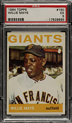 1964 Topps #150 Willie Mays PSA EX 5