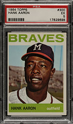 1964 Topps #300 Hank Aaron PSA EX 5