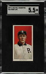 1909-1911 T206 White Border Perry Lipe Southern Leaguer SGC EX+ 5.5 - Old Mill Back