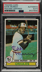 Signed 1979 Topps #640 Eddie Murray - PSA/DNA