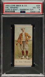 1900 Cope Bros. Co. "Cope's Golfers" #29 The "Mashie" PSA VG-EX 4 - Rare Narrow Cut
