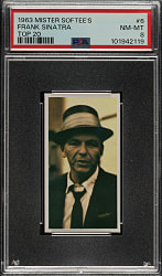 1963 Mister Softee's "Top 20" #6 Frank Sinatra PSA NM-MT 8
