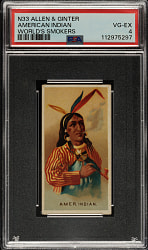 1888 N33 Allen & Ginter "World's Smokers" American Indian PSA VG-EX 4