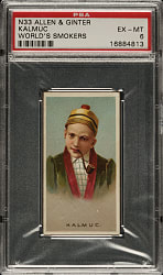 1888 N33 Allen & Ginter "World's Smokers" Kalmuc PSA EX-MT 6