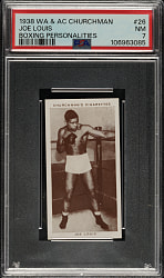 1938 W. A. & A. C. Churchman "Boxing Personalities" #26 Joe Louis PSA NM 7