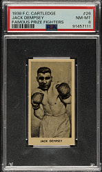 1938 F.C. Cartledge "Famous Prize Fighters" #26 Jack Dempsey PSA NM-MT 8