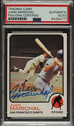 Signed 1973 Topps #480 Juan Marichal - PSA/DNA