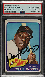 Signed 1965 Topps #176 Willie McCovey - PSA/DNA