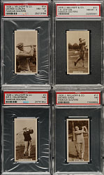 1928 J. Millhoff Co. "Famous Golfers" PSA-Graded Collection (11) Including Henry Cotton, Tommy Armour and Harry Vardon