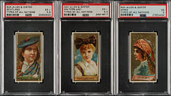 1889 N24 Allen & Ginter "Types of All Nations" PSA-Graded Trio
