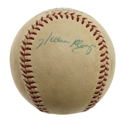 Willie Mays Single-Signed Baseball with Vintage Signature - JSA