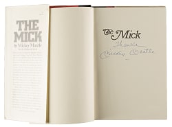 Mickey Mantle Signed "The Mick" Book - JSA