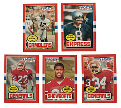 1985 Topps USFL Football Complete Set (132 Cards)