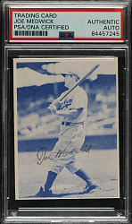 Signed 1973 TCMA Joe Medwick - PSA/DNA