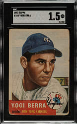 1953 Topps #104 Yogi Berra SGC FAIR 1.5