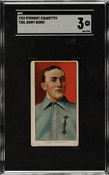 1909-1911 T206 White Border Jimmy Burke SGC VG 3