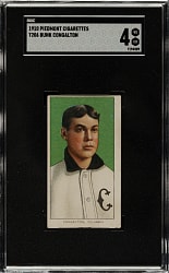 1909-1911 T206 White Border Bunk Congalton SGC VG/EX 4