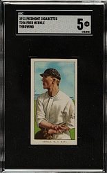 1909-1911 T206 White Border Fred Merkle Throwing SGC EX 5