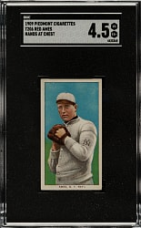 1909-1911 T206 White Border Red Ames Hands at Chest SGC VG/EX+ 4.5