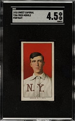 1909-1911 T206 White Border Fred Merkle Portrait SGC VG/EX+ 4.5