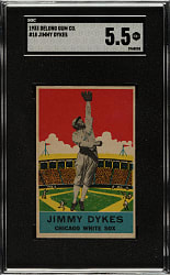 1933 R333 DeLong Gum #18 Jimmy Dykes SGC EX+ 5.5