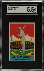 1933 R333 DeLong Gum #2 Al Simmons SGC EX+ 5.5