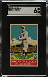 1933 R333 DeLong Gum #3 Oscar Melillo SGC EX/NM 6