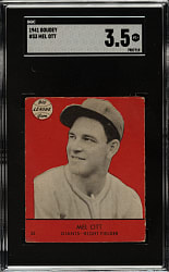 1941 R324 Goudey #33 Mel Ott SGC VG+ 3.5 - Red Background