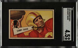 1952 Bowman Small Football #30 Sammy Baugh SGC VG/EX+ 4.5