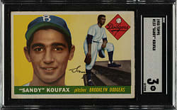 1955 Topps #123 Sandy Koufax Rookie SGC VG 3