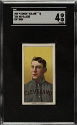 1909-1911 T206 White Border Nap Lajoie Portrait SGC VG/EX 4