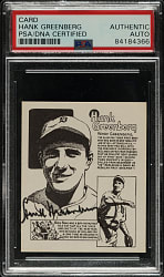 Signed 1976 Midwest Sports Collectors Convention Hank Greenberg - PSA/DNA