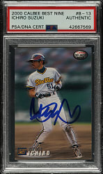 Signed 2000 Calbee Best Nine #B-13 Ichiro Suzuki - PSA/DNA
