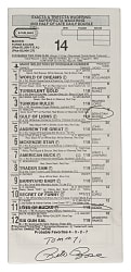 1995 Pete Rose Signed Horse Racing Program
