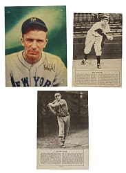 Signed 1937 Dixie Cup Lid Premiums, Newspaper Pages and Magazine Page Collection (3)