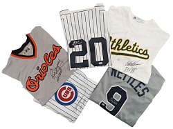 Hall of Fame and Stars Signed Jersey Collection (5) Including Nettles, Dawson, Dent, and Weiss