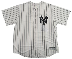 Aaron Boone Signed New York Yankees Jersey with Multiple Inscriptions