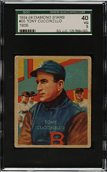 1934-1936 R327 Diamond Stars #55 Tony Cuccinello SGC VG 40