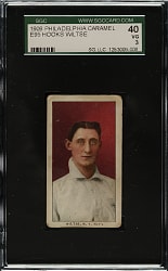 1909 E95 Philadelphia Caramel Hooks Wiltse SGC VG 40