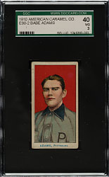 1910 E90-2 American Caramel Babe Adams SGC VG 40