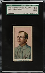 1910 E90-2 American Caramel Sam Leever SGC GOOD 30