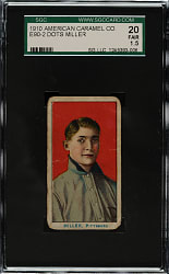 1910 E90-2 American Caramel Dots Miller SGC FAIR 20