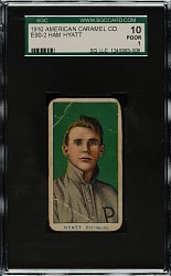 1910 E90-2 American Caramel Ham Hyatt SGC POOR 10