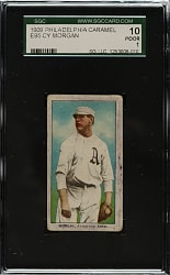 1909 E95 Philadelphia Caramel Cy Morgan SGC POOR 10